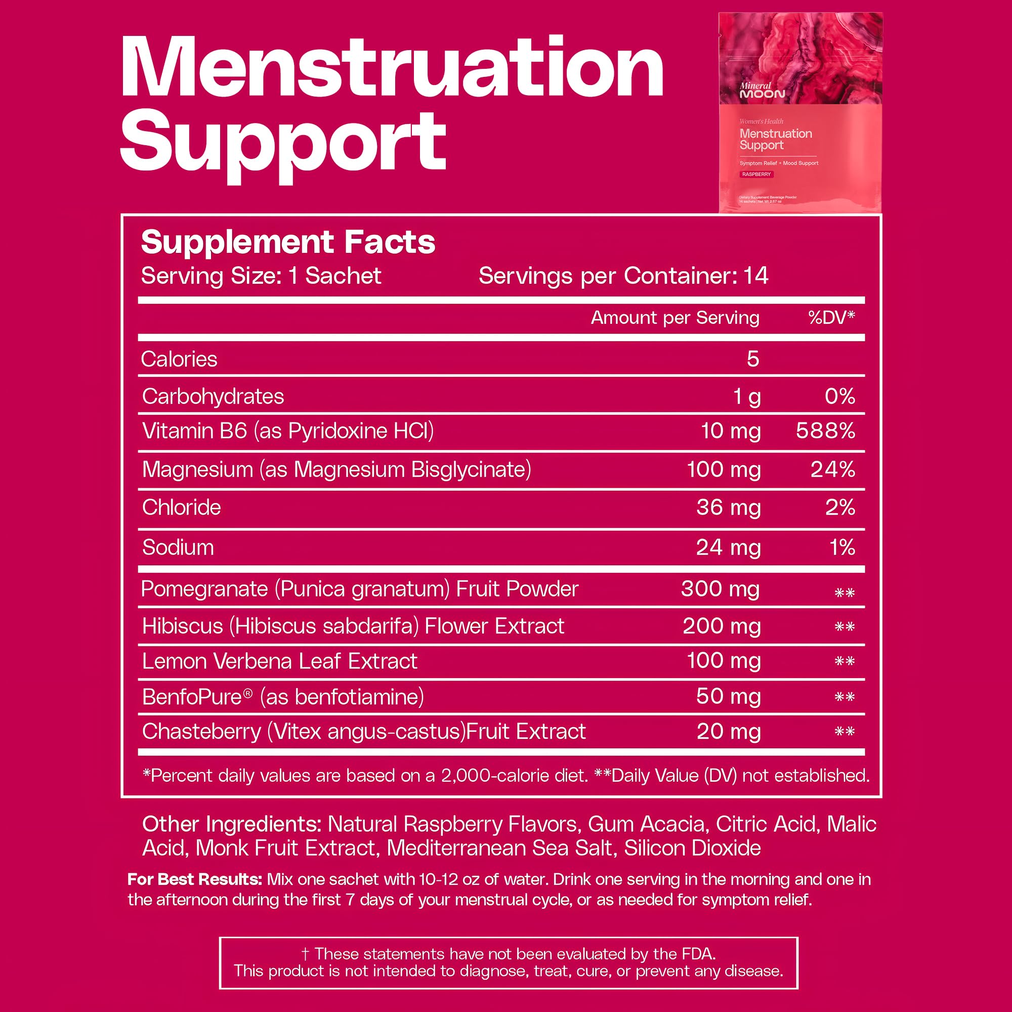 Mineral Moon Hormonal Support Bundle - Menstrual Supplement + Cycle Support - Aid Ovulation, Hormonal Balance & PMS Support - Reduce Period Cramps & Fatigue - Antioxidant Ovarian Support Vitamins Mineral Moon buy supplements Au
