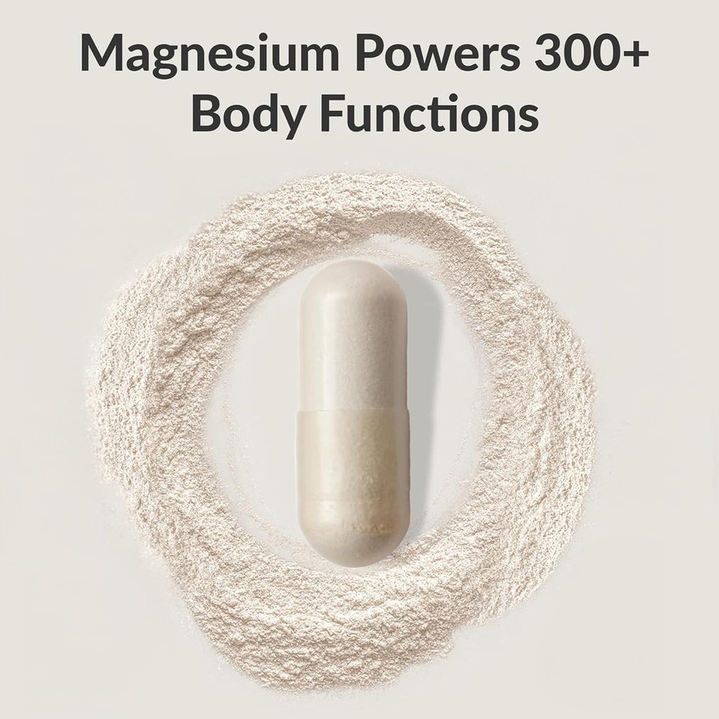 BIOptimizers Magnesium Breakthrough Supplement with 500mg - 7 Forms of Magnesium: Glycinate, Malate, Citrate, and More - Natural Support for Sleep and Cognitive Function -30 Capsules- Calming Vitamins BIOptimizers buy supplements Au