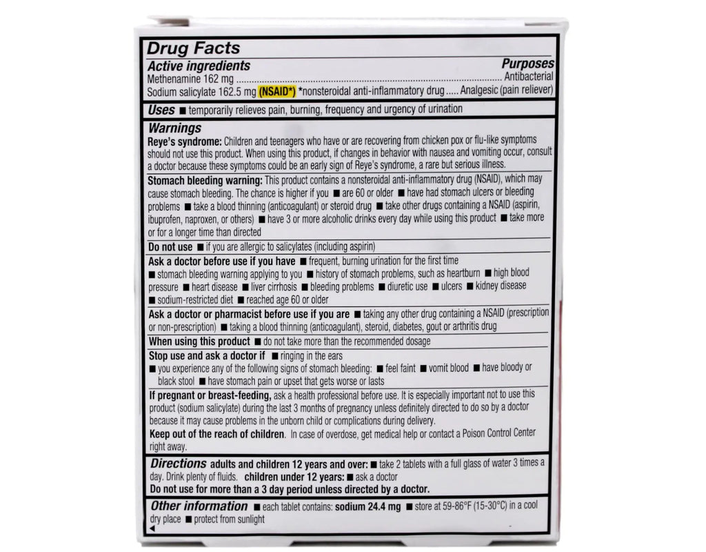 Cystex Plus Urinary Pain Relief Tablets 48 Tablets CystexBuy Supplements Australia