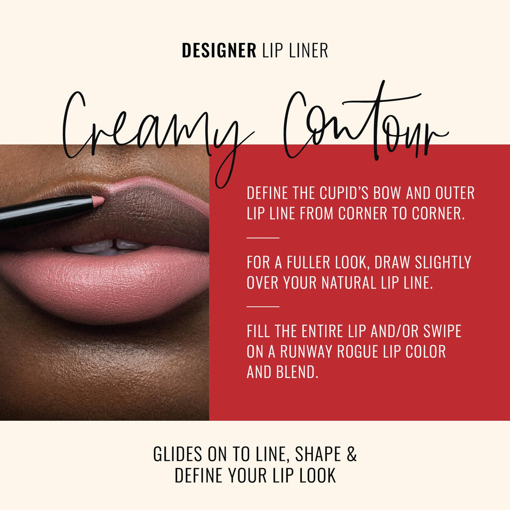 Runway Rogue Designer Liner Lip Pencil, Matte Cool Berry-Rose Lip Liner Pencil and Lip Liner Sharpener, ‘Camera Ready’ Runway RogueBuy Supplements Australia