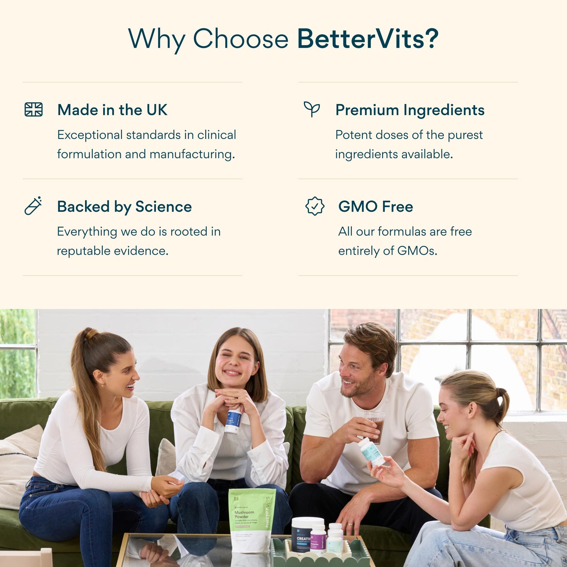 Bettervits Magnesium Glycinate Complex with Citrate Malate Zinc & Vitamin D3 | High Absorption Pure Magnesium 225mg Supplement Chelated Formula for Muscle Relaxation, Sleep Support – 60 Capsules Bettervits buy supplements Au