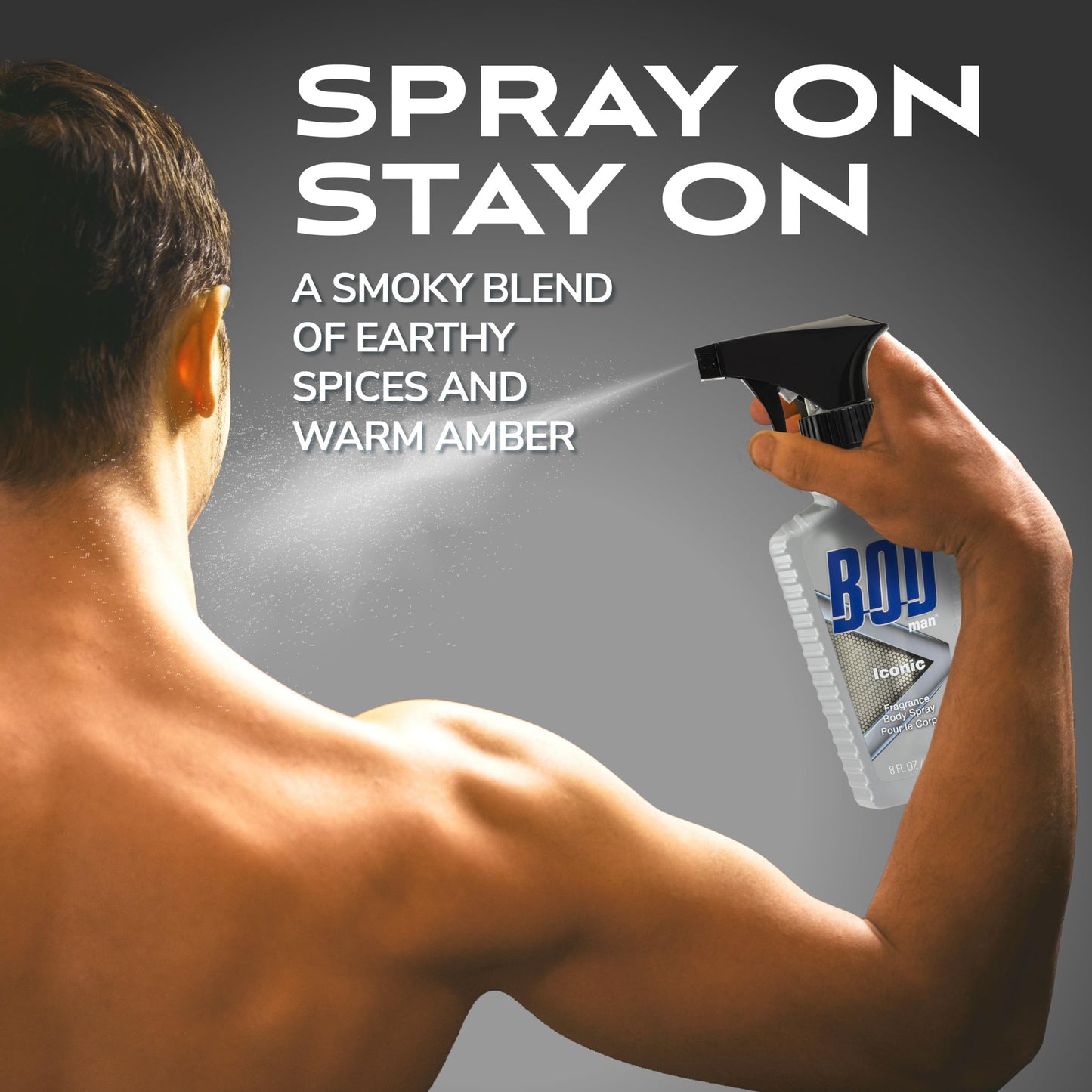 BOD man Fragrance Body Spray, Iconic, 8 fl oz BOD Man buy supplements Au