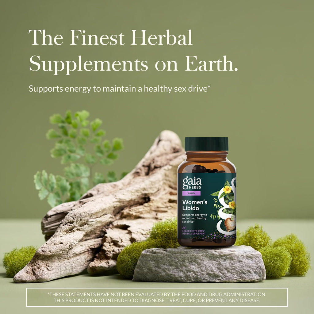 Gaia Herbs Womens Libido - Supports Energy to Maintain Healthy Libido* - with Tribulus & Horny Goat Weed - 60 Vegan Liquid Phyto-Caps (60 Servings) Gaia HerbsBuy Supplements Australia