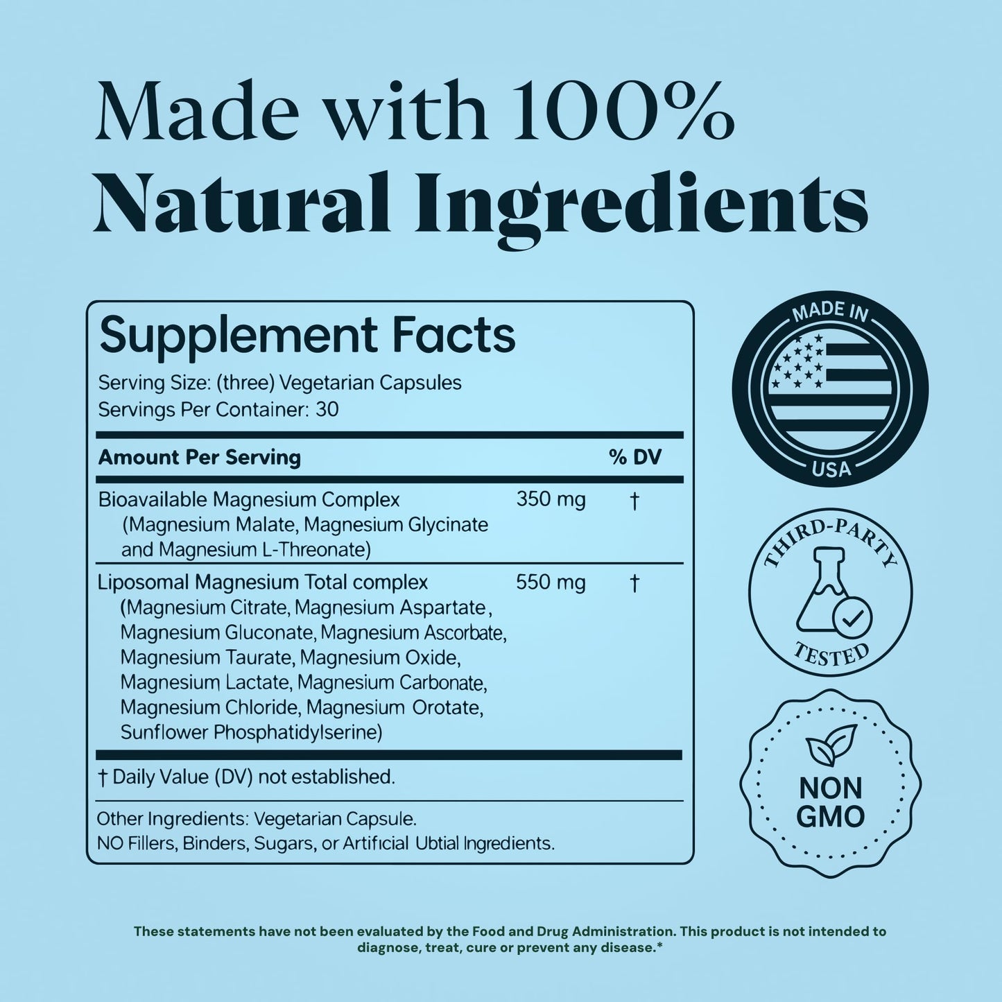 Magnesium Glycinate Complex Supplement, 900mg – 13-in-1 Magnesium L-Threonate, Citrate, Taurate & Malate for Women & Men – Liposomal Chelated Formula – Sleep, Muscle & Brain Support – 90 Capsules Plus+Ultra buy supplements Au
