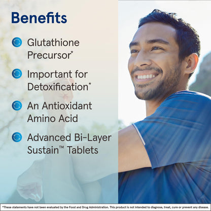 Jarrow Formulas N-A-C Sustain 600 mg, Dietary Supplement, NAC 600 mg, an Antioxidant Amino Acid Support