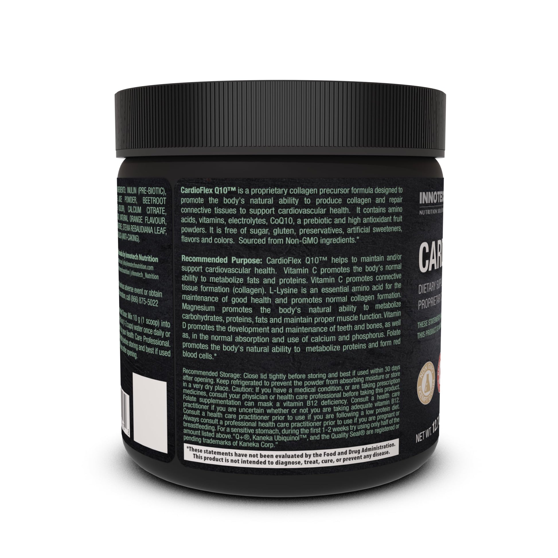 Innotech Nutrition CardioFlex Q10 Heart Health & Energy Support CoQ10 Amino Acids & Electrolytes Orange 360g Innotech Nutrition Solutions buy supplements Au