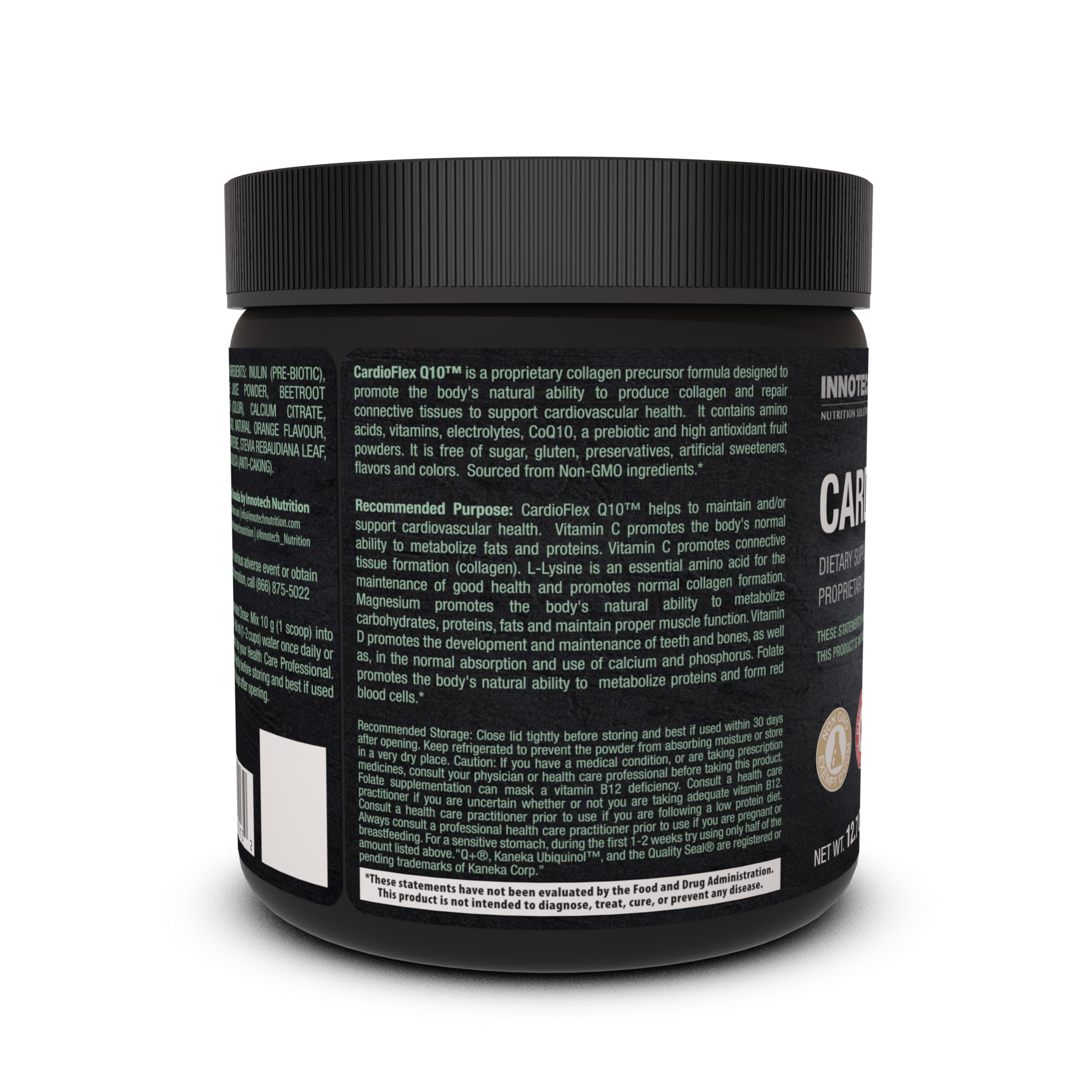Innotech Nutrition CardioFlex Q10 Heart Health & Energy Support CoQ10 Amino Acids & Electrolytes Orange 360g Innotech Nutrition Solutions buy supplements Au