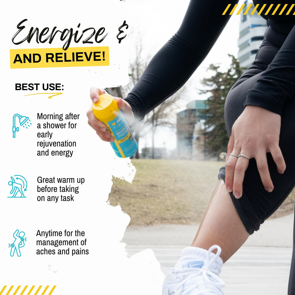 TIDL Pain Relief Spray, 3 Oz, Refreshing Morning Therapy for Muscle, Joint & Neck Pain Relief, Energizing, Plant-Based Menthol & Camphor Pain Reliever, Quick Drying Formula TIDLBuy Supplements Australia