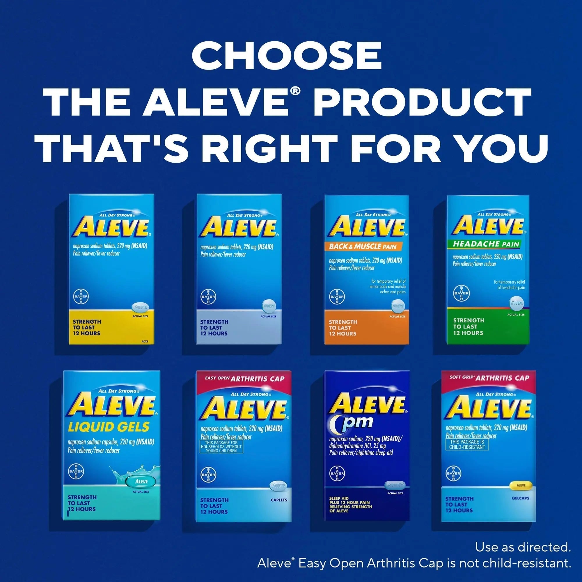 Aleve PM Sleep Aid Plus Pain Reliever Caplets, Naproxen Sodium & Diphenhydramine HCl, Nighttime, 120 Count AleveBuy Supplements Australia