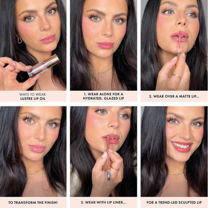 ICONIC LONDON Lustre Lip Oil | Non Sticky, Moisturizing and High Shine Lip Oil, Containing Vitamin C and Hyaluronic Acid, Cruelty Free, Vegan Makeup, Sugar Mama (Pink), 6 mL/ 0.2 Fl Oz ICONIC LONDON buy supplements Au