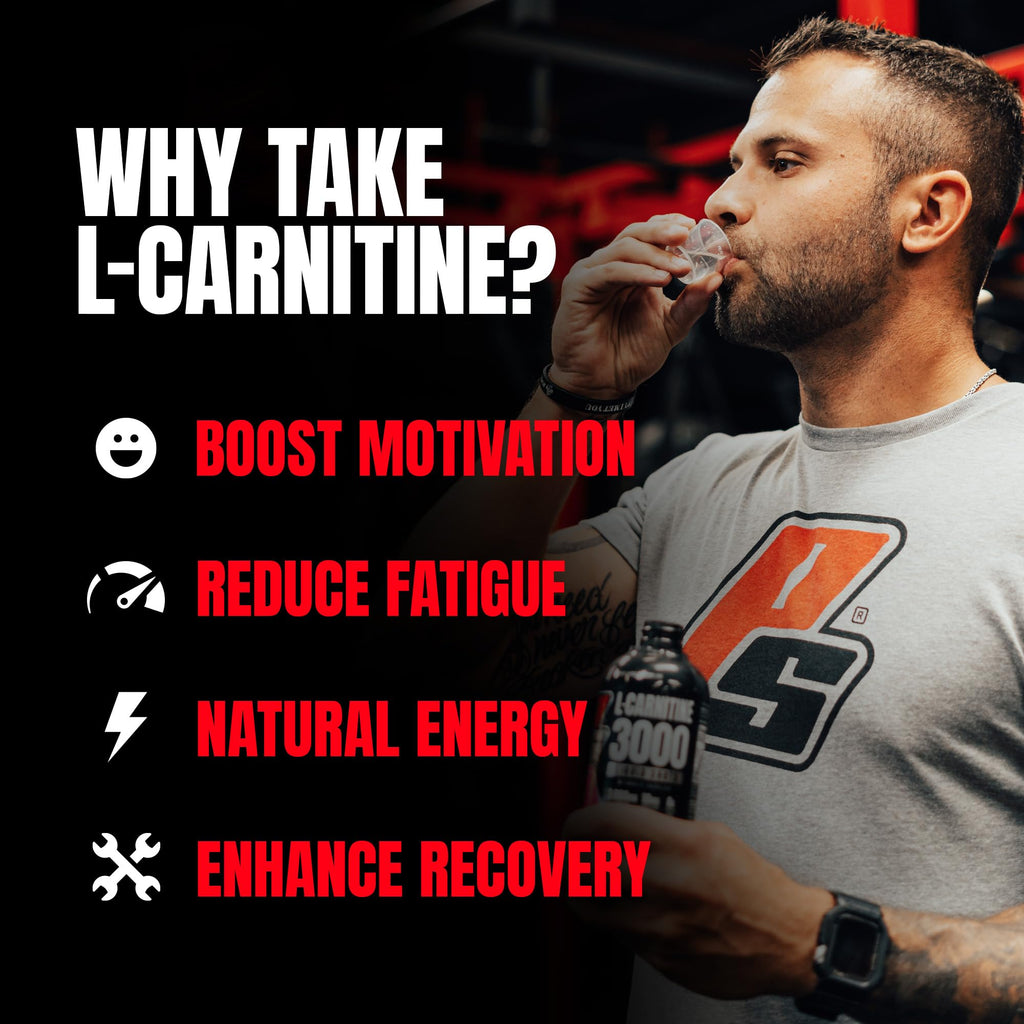 ProSupps L-Carnitine Liquid 3000, Stimulant-Free Liquid Shots for Men & Women - Clean Workout Drink for Energy, Performance & Muscle Recovery