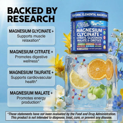 Clean Nutra Magnesium Glycinate Citrate Malate Orotate Taurate Supplement Complex + 10 Strain Probiotic Prebiotics FOS GOS Inulin Sleep Calm Support Apple Pectin – 120 Vegan Capsules Clean Nutraceuticals buy supplements Au