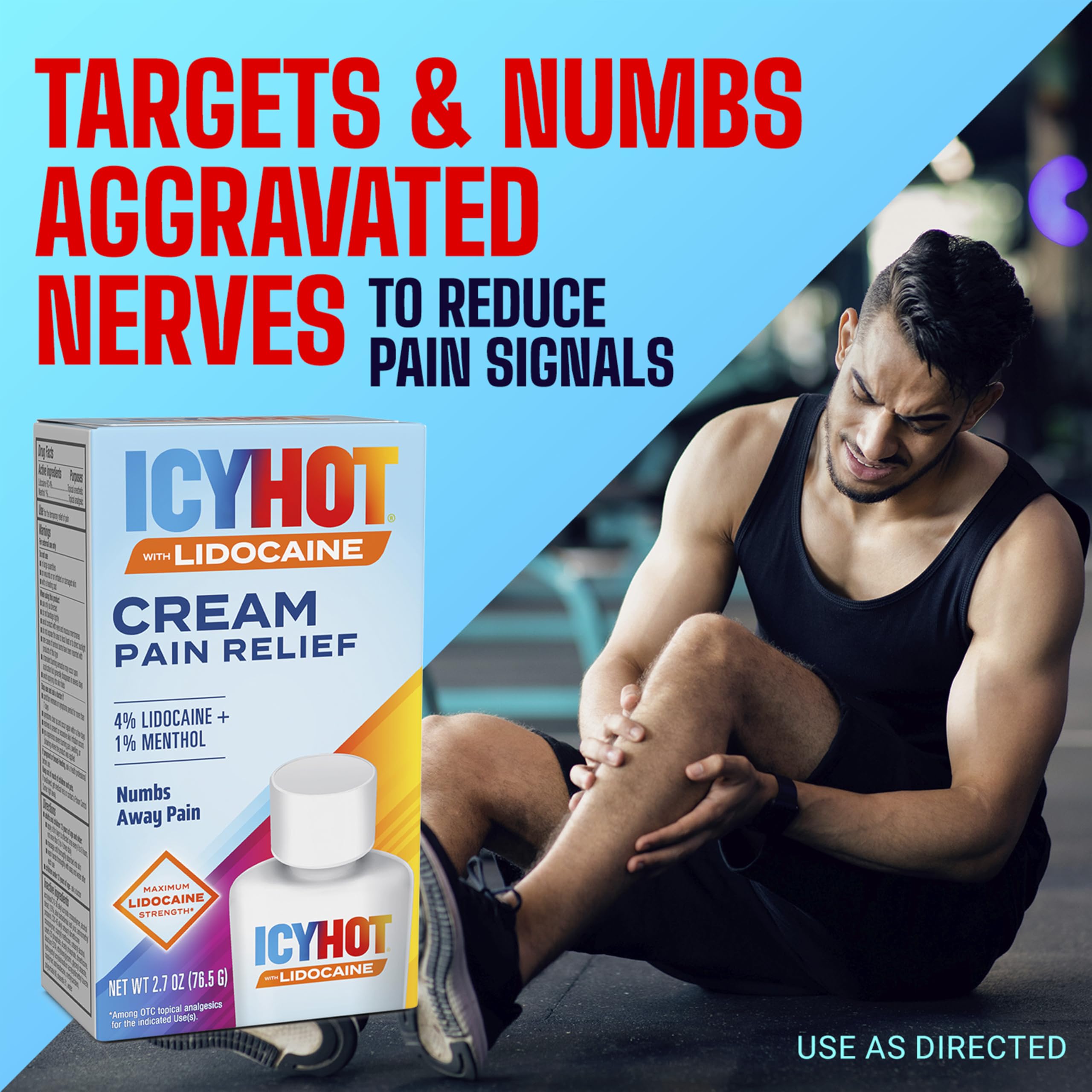 Icy Hot Max Strength Pain Relief Cream with Lidocaine Plus Menthol, 2.7 Ounces Icy HotBuy Supplements Australia