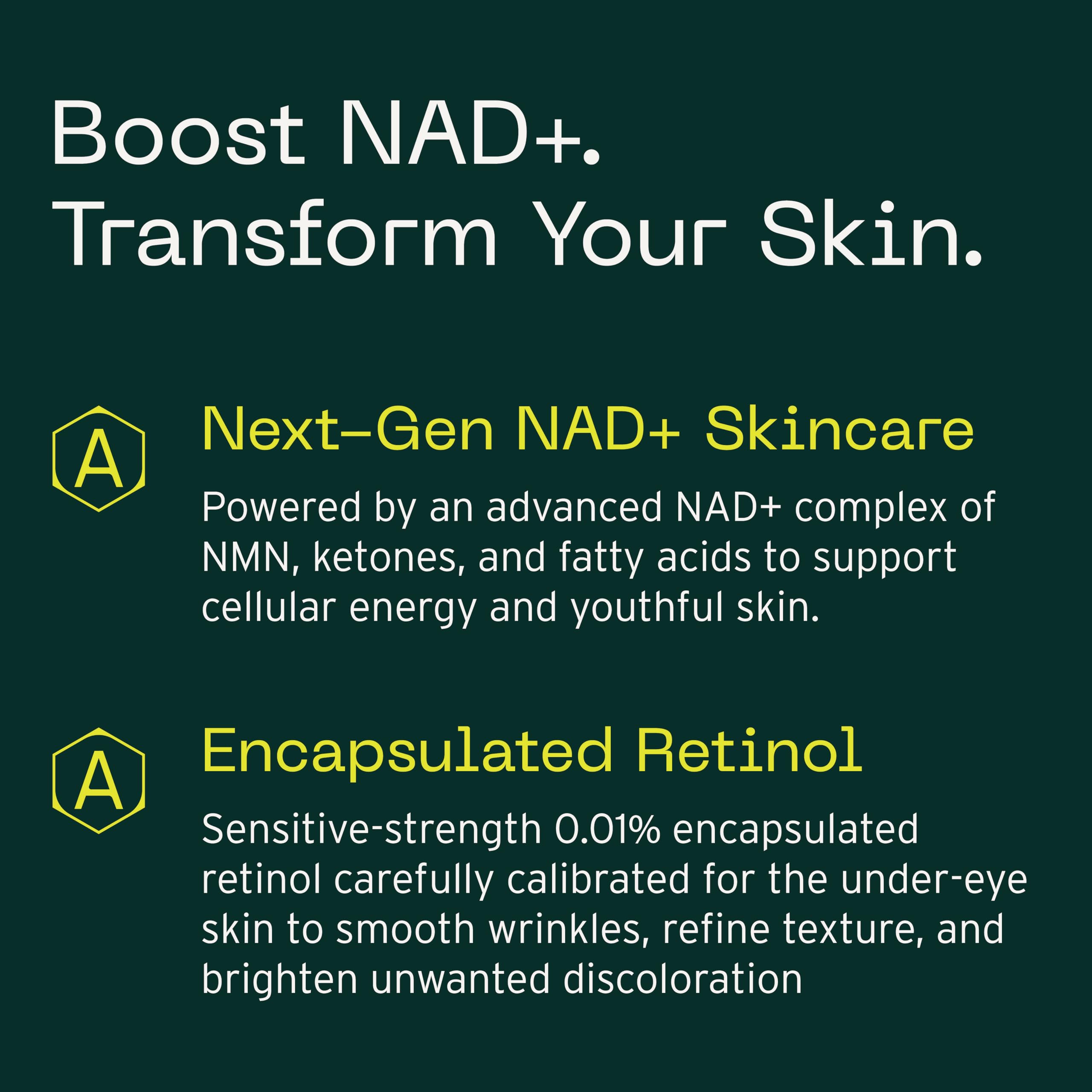 Aramore NAD+ Cell Energizing Skin Care Treatment with Proprietary NAD+ Precursor Complex, Clinically Proven to Target 12 Signs of Aging - 15ml AramoreBuy Supplements Australia