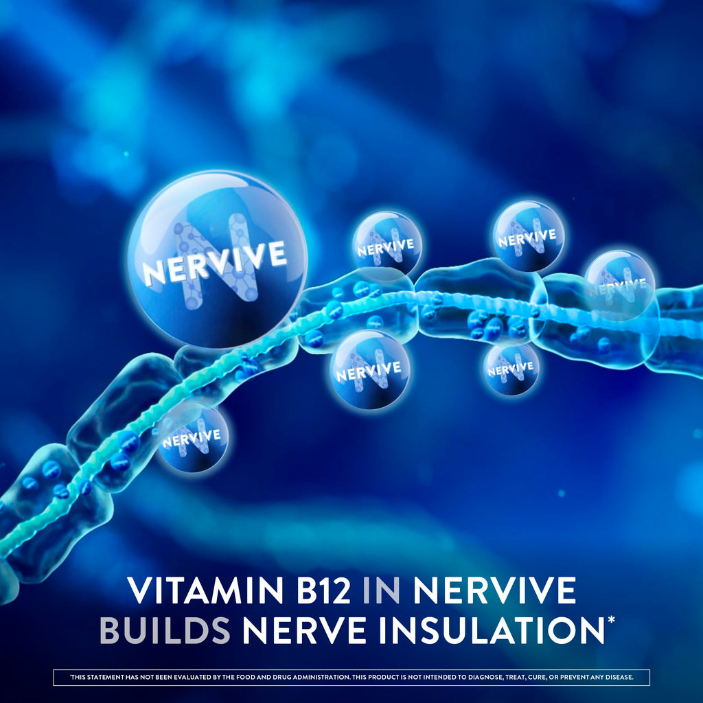 Nervive Nerve Health, Alpha Lipoic Acid, Fortify Nerve Health, Healthy Nerve Function, Healthy Blood Circulation, Supplement, Tablet, 60 Tablets NerviveBuy Supplements Australia