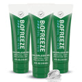 Biofreeze Pain Relief Gel for Knee, Neck, Hip, Joint, Shoulder, & Simple Backache, Arthritis Pain Reliever, Sore Muscle Relief, Colorless Menthol Gel 4 Fl Oz (Pack of 3) BiofreezeBuy Supplements Australia