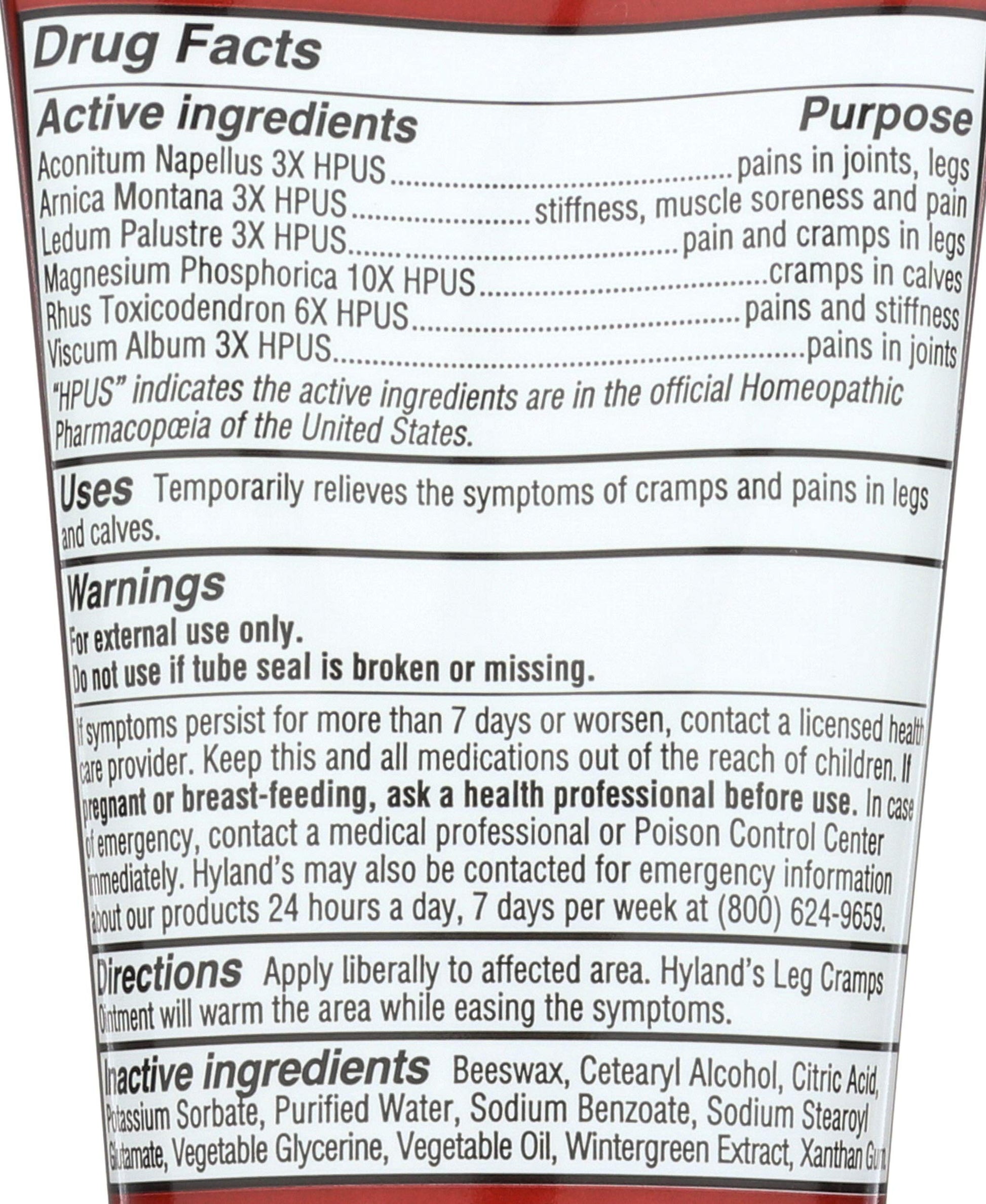 Hylands Homeopathic Leg Cramps - Ointment - 2.5 oz Hyland'sBuy Supplements Australia