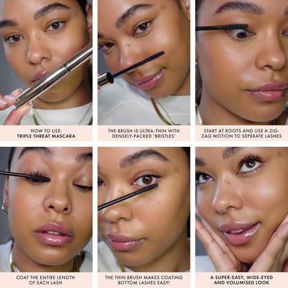 ICONIC LONDON Triple Threat Mascara | Volumizing, Lengthening + Lifting Mascara for Stunning Lashes, Cruelty-Free, Vegan Makeup, 0.30 Fl oz ICONIC LONDON buy supplements Au