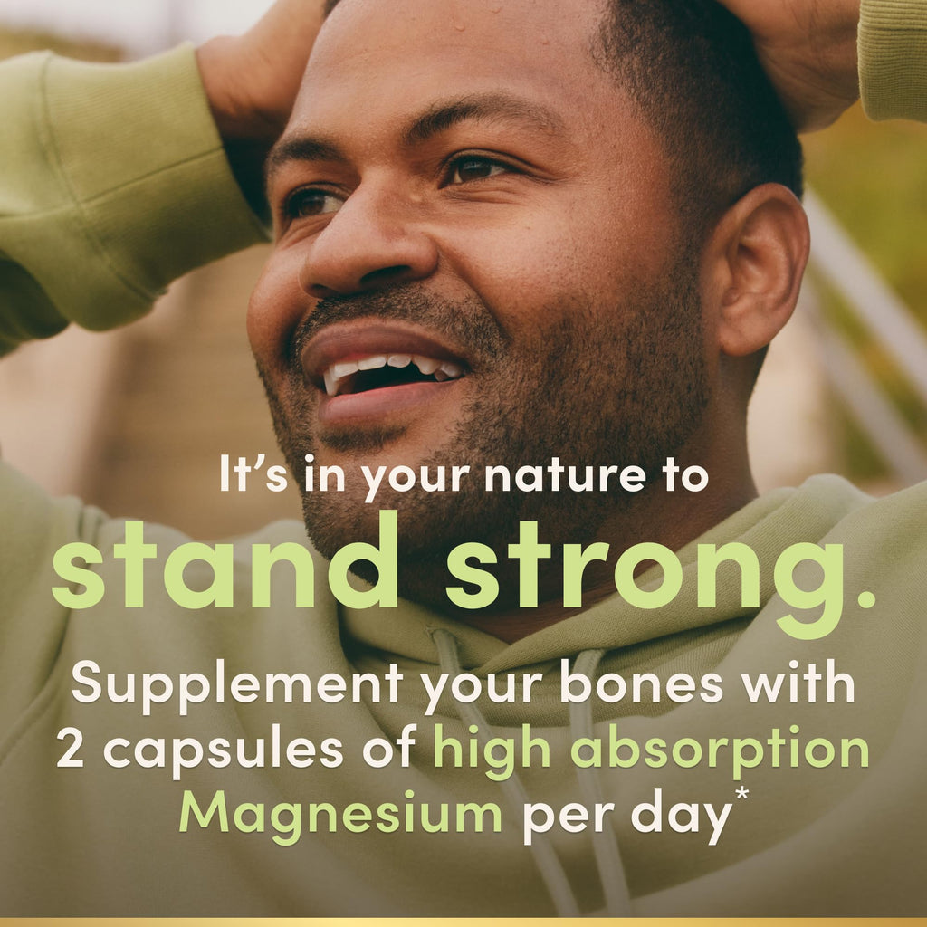 Nature’s Bounty High Absorption Magnesium Glycinate 240 mg for Supporting Muscle Relaxation and Bone, Heart & Nerve Health – Non-GMO, Gluten-Free, Vegetarian, 120 Count/60 Servings Nature's BountyBuy Supplements Australia