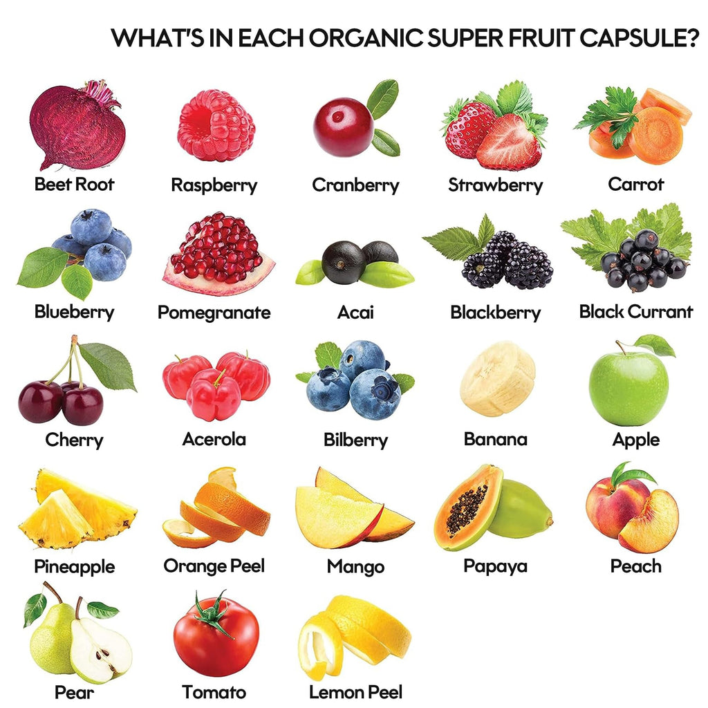 Fruits and Veggies Supplement (60 Day Supply) Powerfull Blend of 39 Whole Fruits and Veggies, Fills Nutritional Gaps, Get Energy, Well-being. USA Made Non-GMO/Vegan/Gluten Free. Packaging May Vary ROOTIE buy supplements Au
