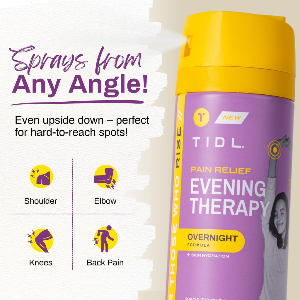 TIDL Pain Relief Spray Bundle – Morning, Cryotherapy & Evening Therapy – 3 x 3oz Sprays for Muscle, Joint, Neck, Back & Knee Pain Relief – Plant-Based Menthol Day & Night Care TIDLBuy Supplements Australia