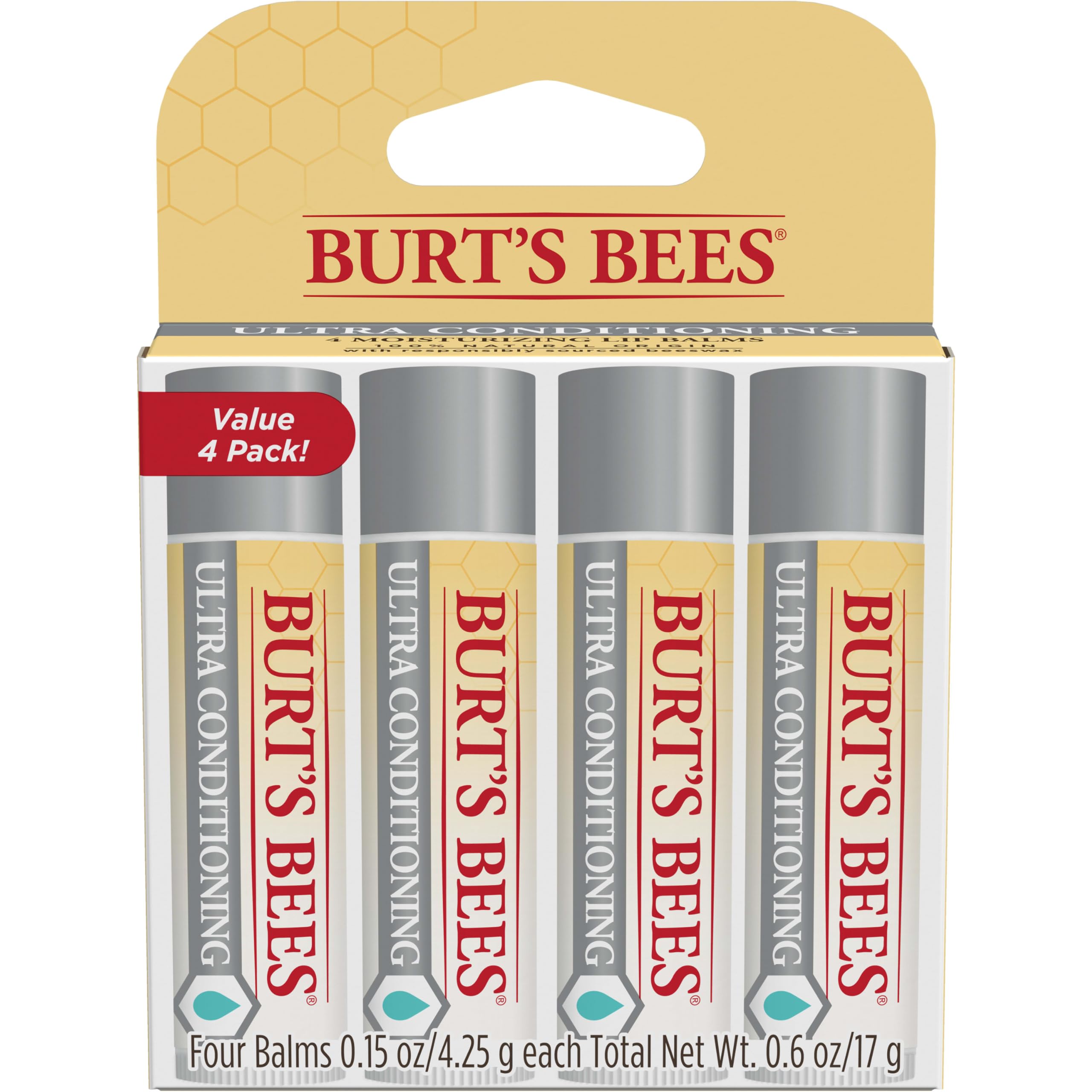 Burt's Bees Easter Basket Stuffers, Balm Bouquet Lip Balm Set, Original Beeswax, Vanilla Bean, Cucumber Mint, Coconut & Pear Pack, Natural Origin Lip Treatment, 4 Tubes, 0.15 oz. Burt's BeesBuy Supplements Australia