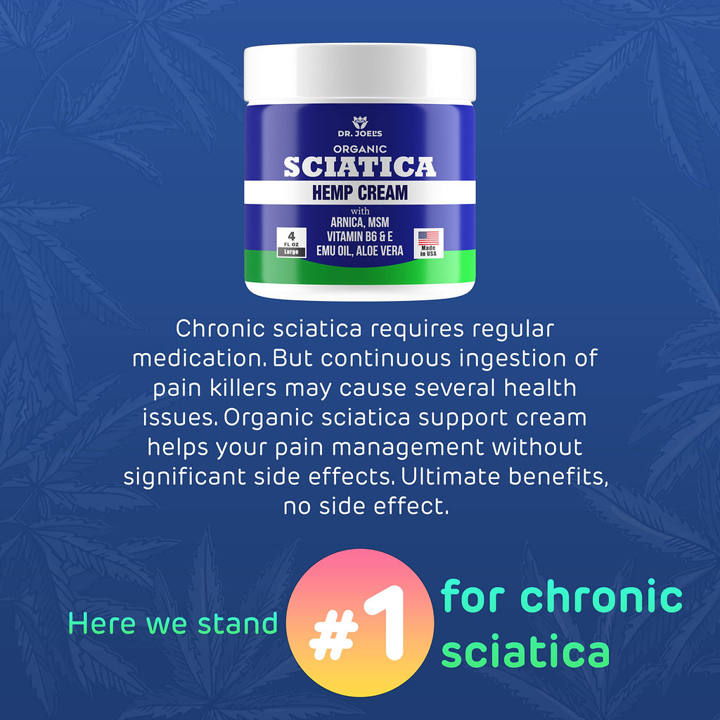 Sciatica Cream - Premium Sciatica Cream - Fast Absorption & Maximum Relief - 4 oz Large Value Pack - Made in The USA Dr. JOEL'SBuy Supplements Australia