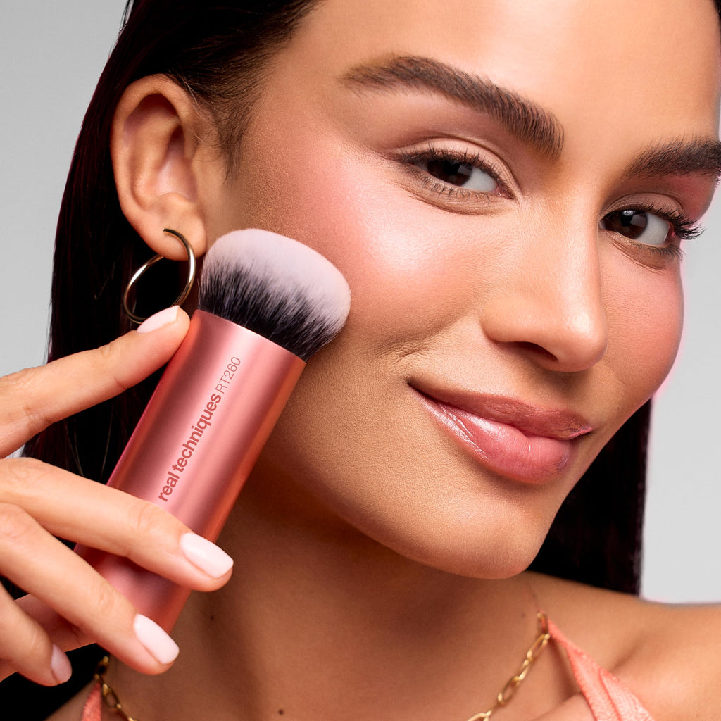 Real Techniques Bubble Blending Makeup Brush, Multipurpose Foundation Brush For Liquid, Cream, & Powder Products, Unique Round Brush Head, Synthetic Bristles, Vegan & Cruelty Free, 1 Count Real TechniquesBuy Supplements Australia