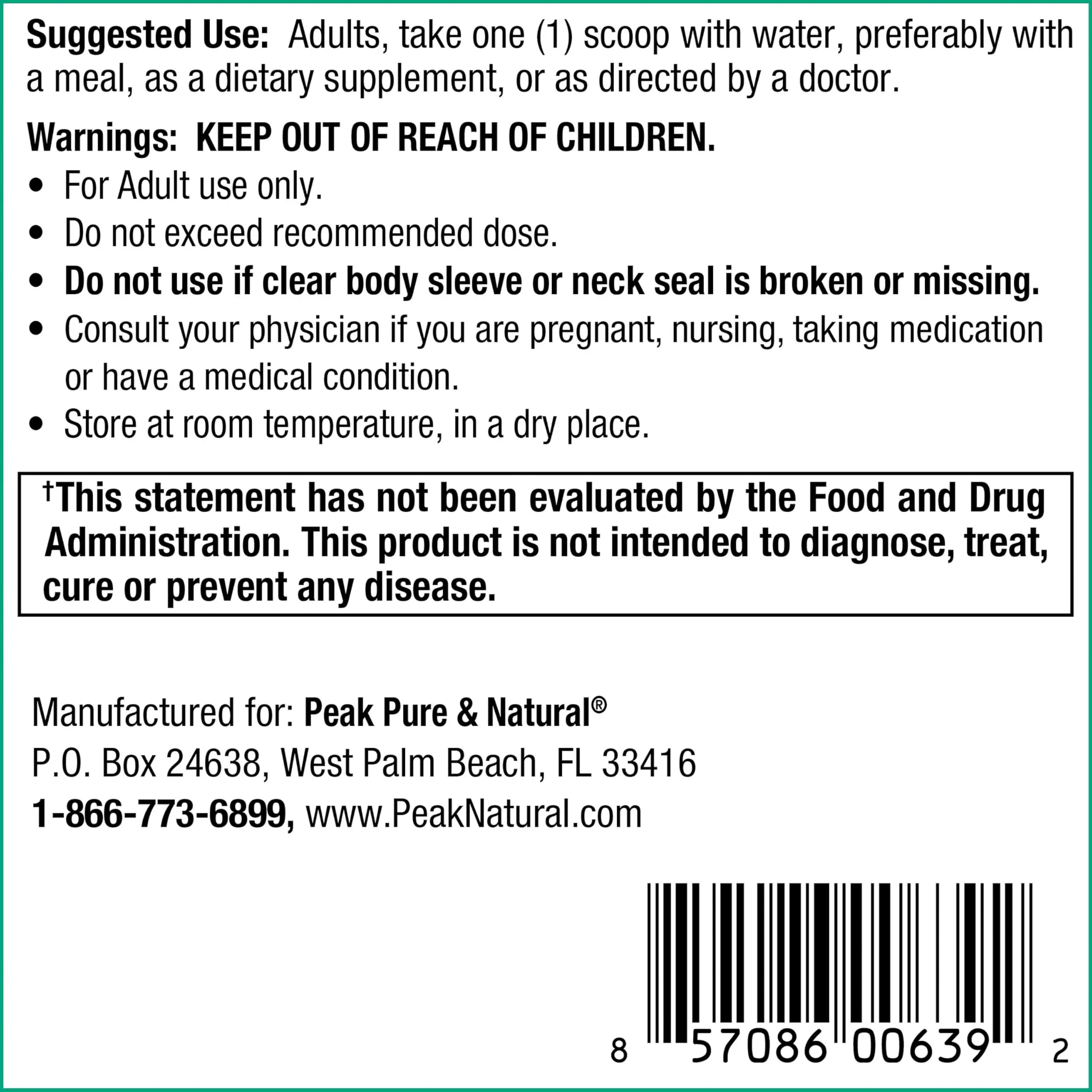 Peak Urinary Tract Supplement Powder - Cranberry and D-Mannose Powder with Juniper Berries and Probiotics for Urinary Tract Health, Ph Balance, UTI Defense - Vegan, Gluten Free (30 Day Supply) Peak Pure & NaturalBuy Supplements Australia