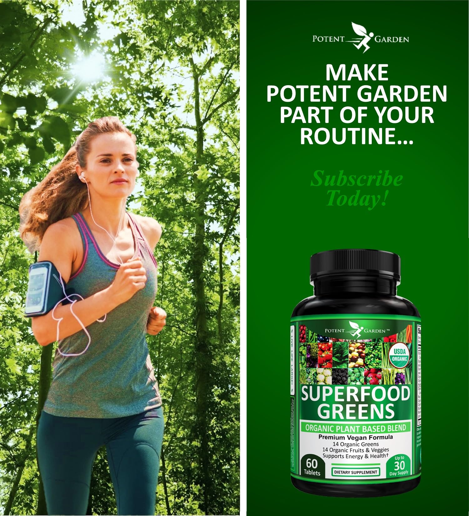 Potent Garden Daily Nutrition Bundle – Superfood Greens + Multivitamin Potent Garden buy supplements Au