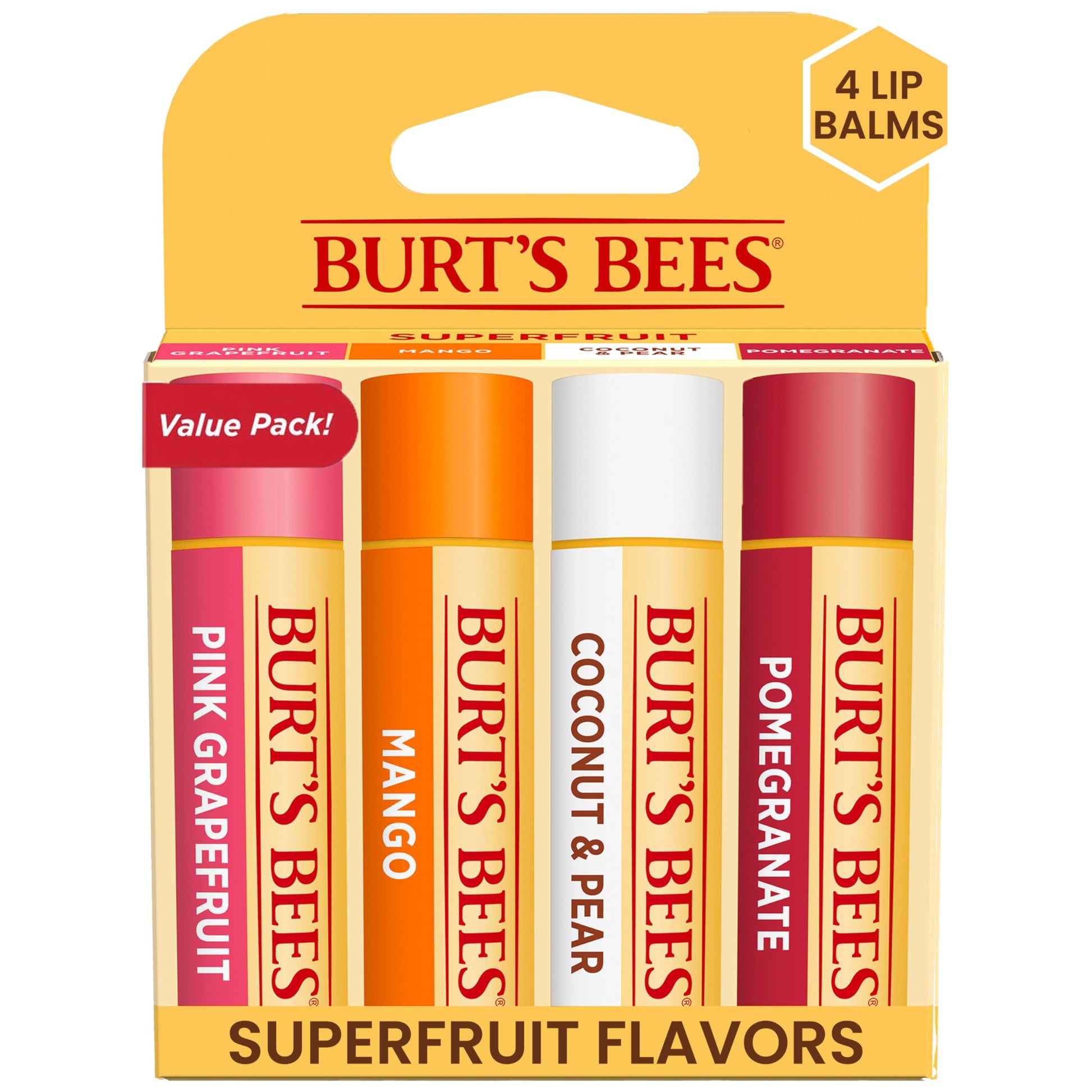 Burt's Bees 100% Natural Moisturizing Lip Balm (Superfruit) Burt's BeesBuy Supplements Australia