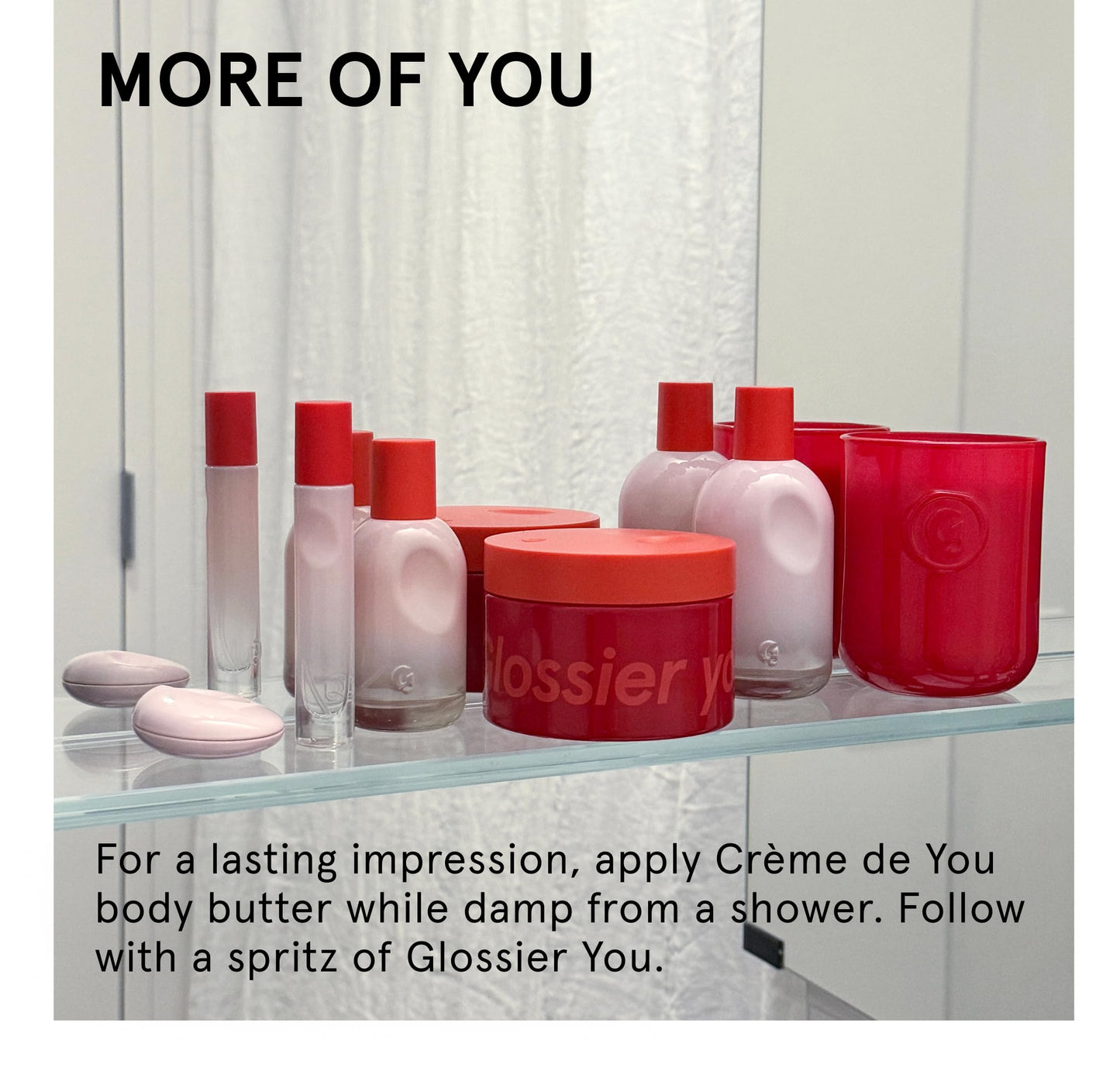 Glossier Crème de You Dry-Touch Body Butter - Signature You Fragrance Scented Body Cream for Dry Skin & 24 Hour Hydration - Shea Butter & Jojoba Oil - Warm & Spicy - Dermatologist-Tested, Vegan, 215ml GlossierBuy Supplements Australia