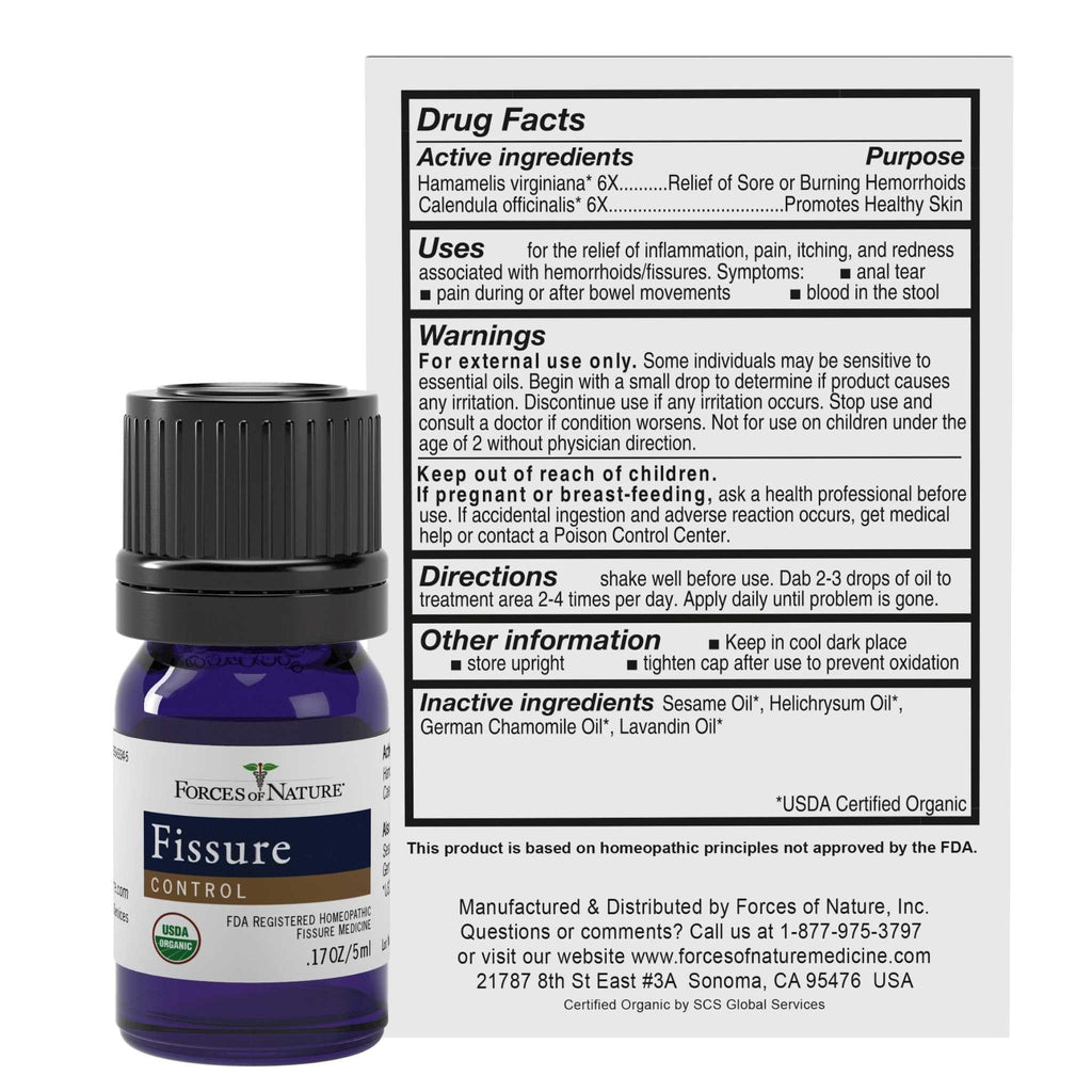Forces of Nature Hemorrhoid Control Extra Strength (5ml) + Organic Fissure Care (5ml) | Virtual Bundle Forces of NatureBuy Supplements Australia