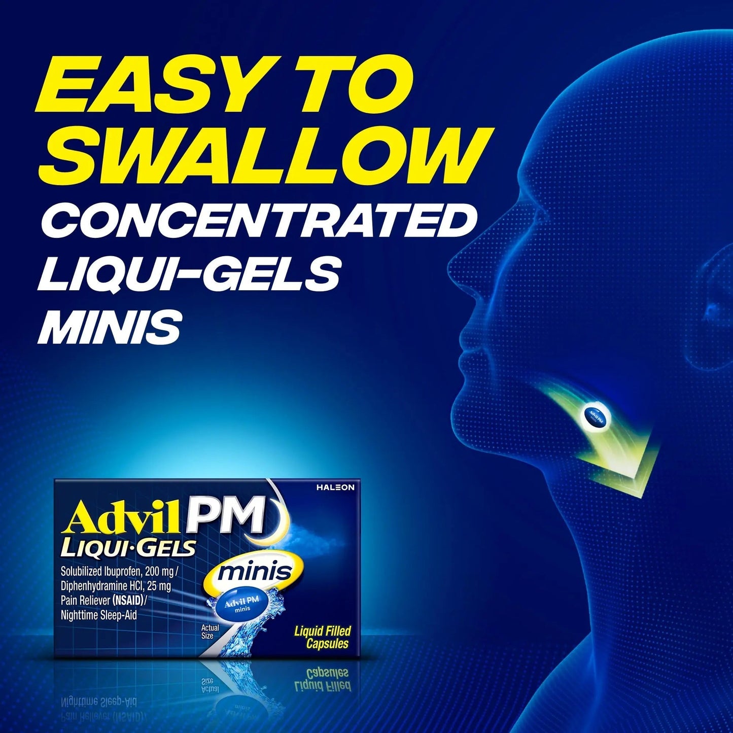 Advil PM Liqui-Gels Minis, 80 Liquid Filled Capsules AdvilBuy Supplements Australia