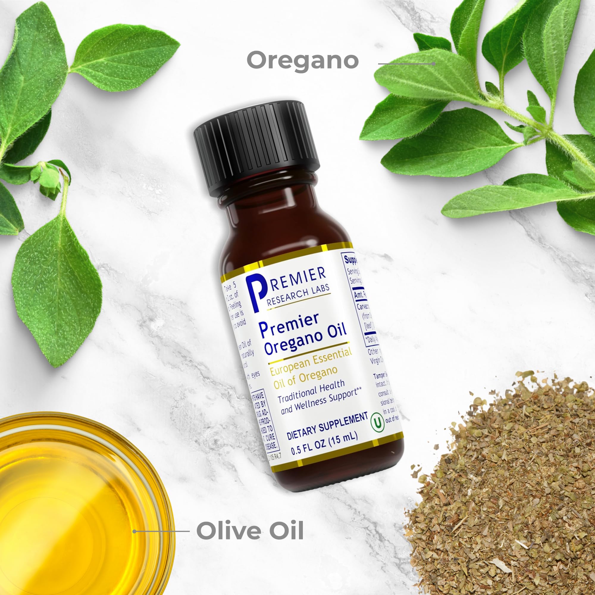 Premier Research Labs Premier Oregano Oil - Oil of Oregano Drops with Carvacrol, Edible Oregano Essential Oil Supplement for Immune & Gut Health - 0.5 Fl Oz Premier Research LabsBuy Supplements Australia