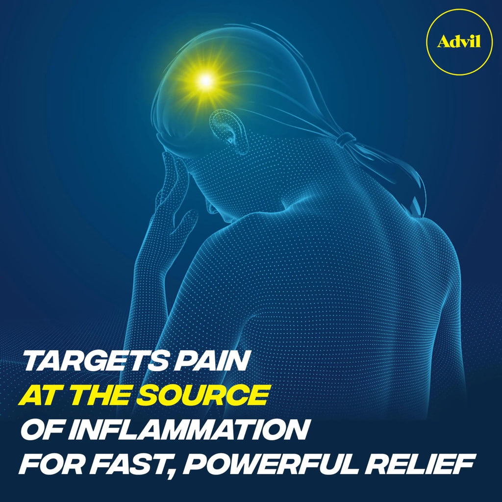 Advil Ibuprofen Coated Caplets Pain Reliever and Fever Reducer 200 Milligram 24Ct AdvilBuy Supplements Australia