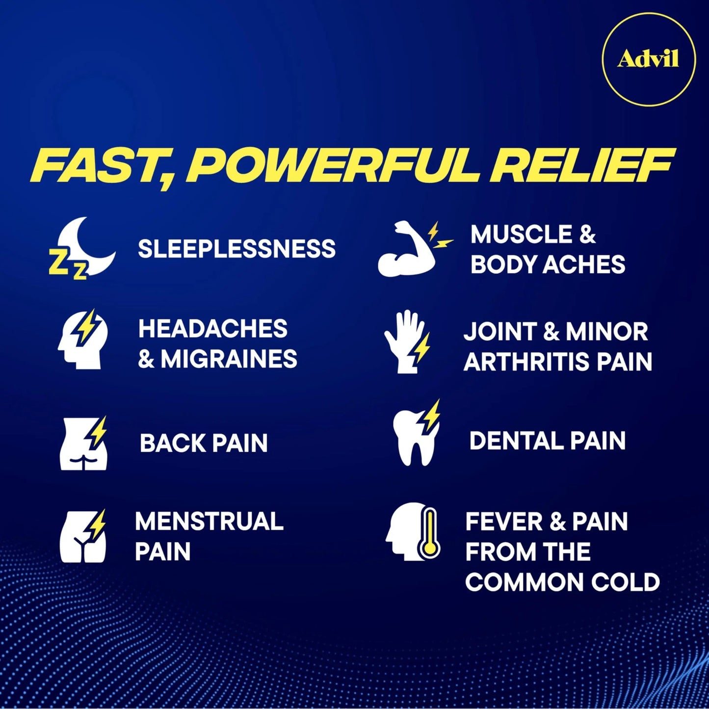 Advil PM Liqui-Gels Pain Reliever and Nighttime Sleep Aid, Pain Medicine with Ibuprofen for Pain Relief and Diphenhydramine HCL for a Sleep Aid - 40 Liquid Filled Capsules - Back to College AdvilBuy Supplements Australia