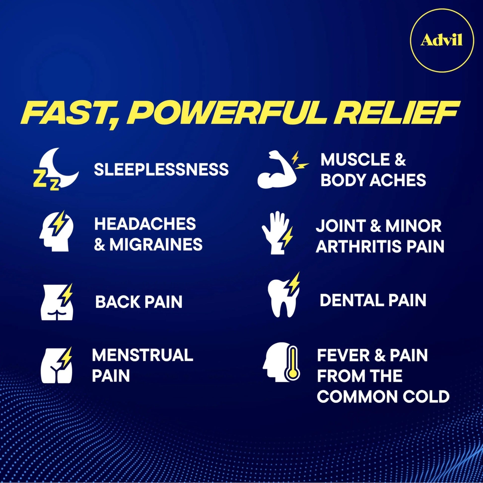 Advil PM Liqui-Gels Pain Reliever and Nighttime Sleep Aid, Pain Medicine with Ibuprofen for Pain Relief and Diphenhydramine HCL for a Sleep Aid - 80 Liquid Filled Capsules - Back to College AdvilBuy Supplements Australia