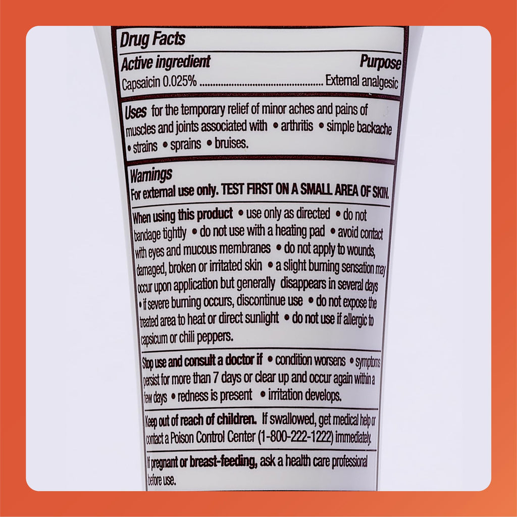 Rugby Capsaicin 0.025% Cream for Penetrating Pain Relief - 2.1 Oz (60g) (3 Pack) RUGBY LABORATORIESBuy Supplements Australia