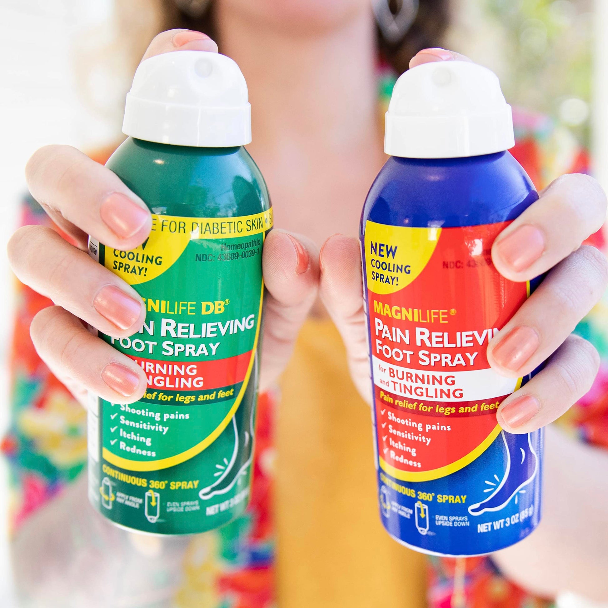MagniLife Pain Relief Foot Spray, 3 oz, Pain Relief for Burning, Tingling or Sensitivity in Feet and Legs, No Alcohol Cooling Spray Moisturizes Dry, Cracked Heels MagniLifeBuy Supplements Australia