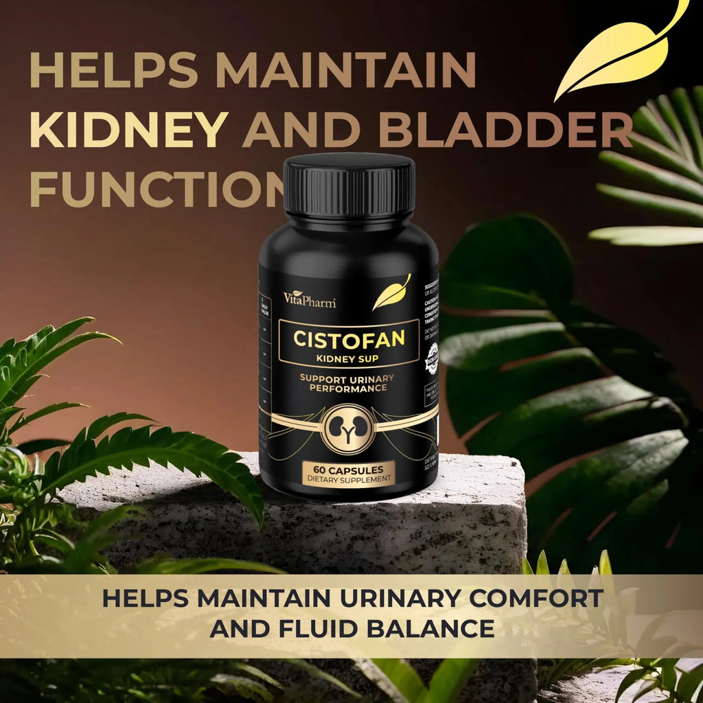 CISTOFAN Kidney Support Supplement – Herbal Formula with Java Tea, Birch Leaf, Parsley & Cranberry – Supports Urinary Tract & Kidney Function – Natural Diuresis – 60 Capsules – Non-GMO – Made in EU VitaPharmBuy Supplements Australia