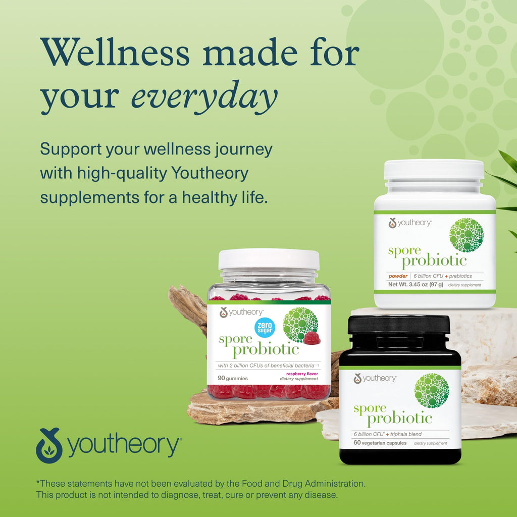 Youtheory Spore Probiotic Zero Sugar Gummy 90ct