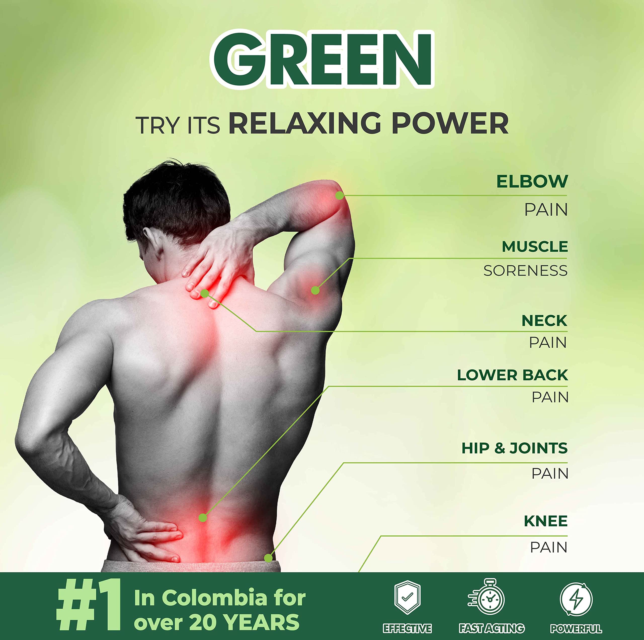 Ross D'Elen Green Menthol Gel - Large Size Single Pack ROSS D'ELENBuy Supplements Australia