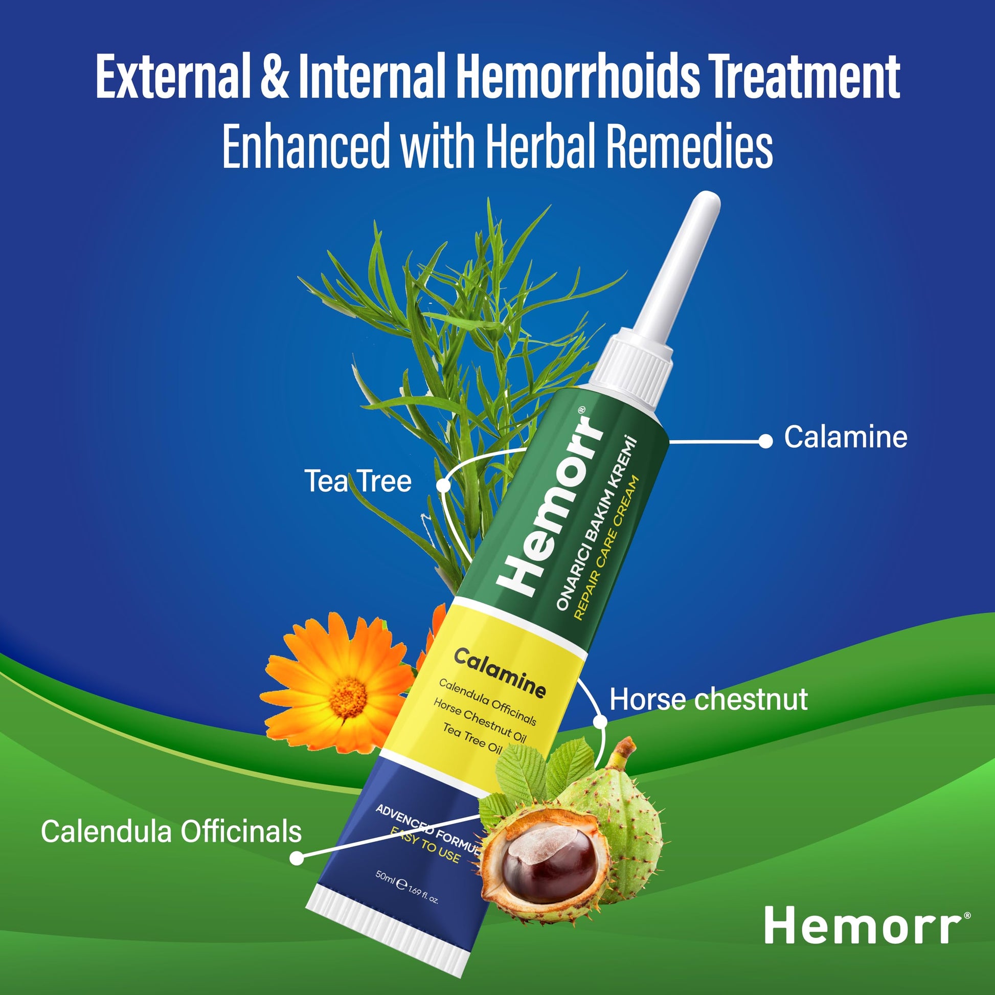 Hemorr Hemorrhoid Treatment Cream with Horse Chestnut, Calendula Oil, Zinc Oxide & Tea Tree Oil – Fast Relief for Pain, Swelling, Itching & Discomfort – Natural Healing & Soothing Formula 1.69 Oz HemorrBuy Supplements Australia