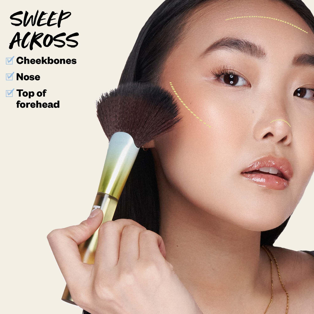 Kosas Sun Show Glowy Warmth Baked Bronzer - Contouring Powder for Cheekbones, Nose & Jawline - Enriched with Concentrated Fatty Acids - Talc-Free, Vegan & Hypoallergenic - Waves KosasBuy Supplements Australia