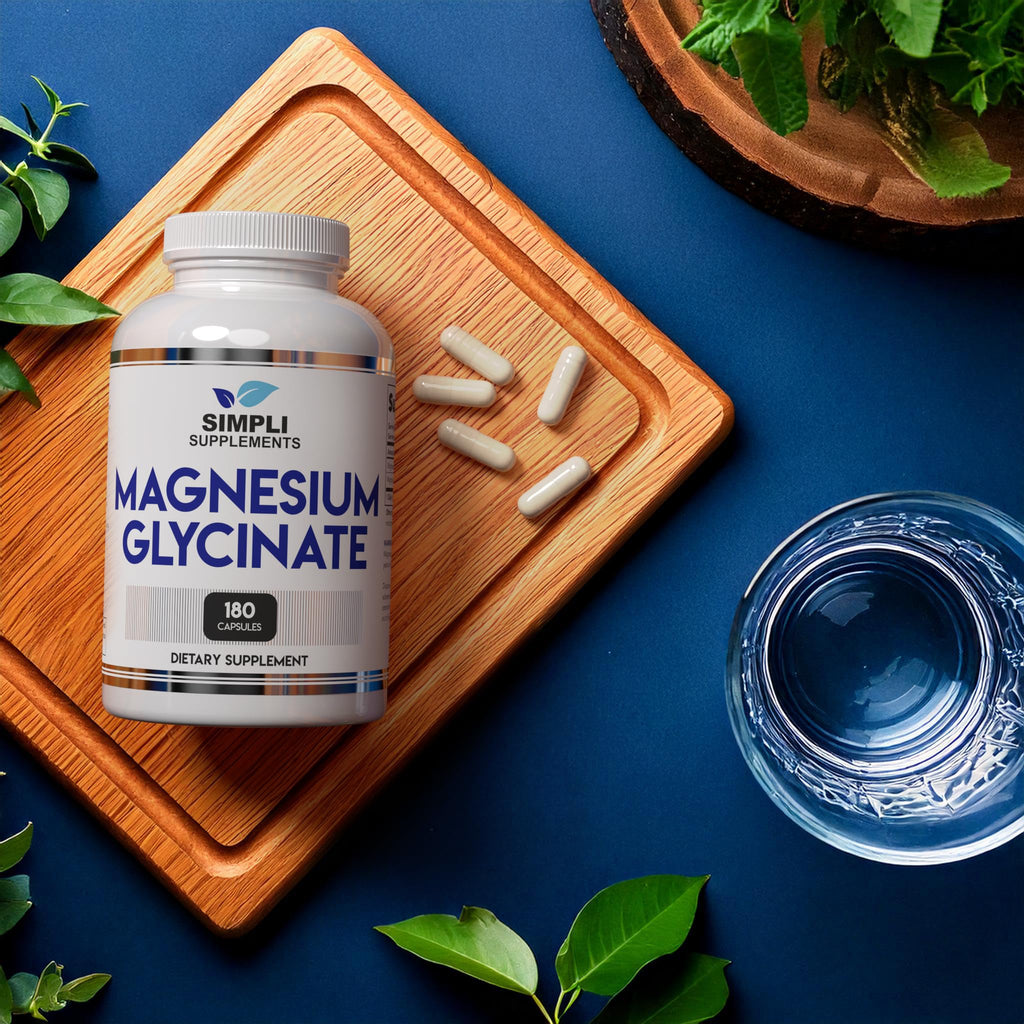 Magnesium Glycinate 400mg per Serving – High Absorption – Gentle on Stomach – Supports Sleep, Relaxation, Muscle, Bone & Immune Health – Non-GMO, Vegan, 180 Capsules Simpli SupplementsBuy Supplements Australia