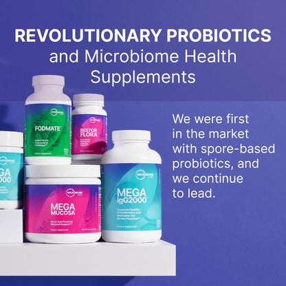 Microbiome Labs MegaPre Prebiotic Fiber Powder for Women, Men & Kids - Pineapple Orange Guava Prebiotic Fiber Supplement Powder with Clinically Tested Oligosaccharides