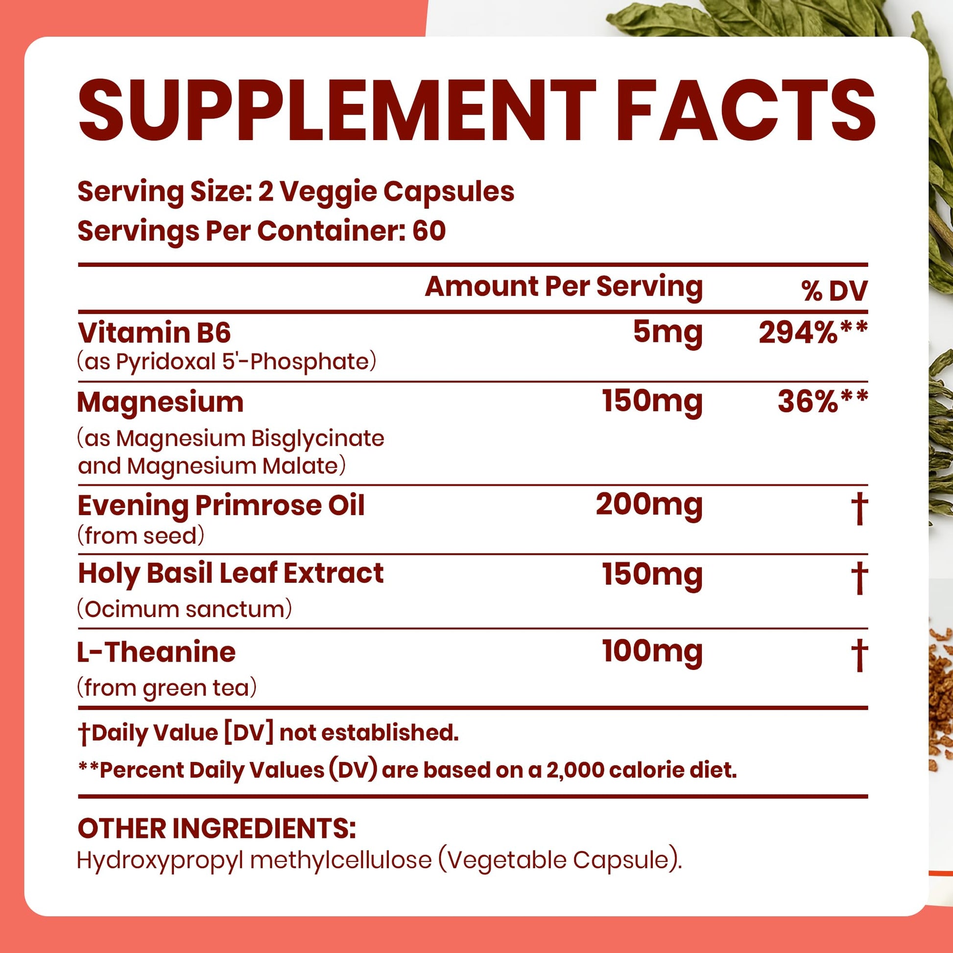 VEV Deep Calm Magnesium Complex for Women – Glycinate, Malate, B6, L-Theanine & Holy Basil – Support for Daily Magnesium & Stress Relief – 120 Vegan Capsules VEV buy supplements Au