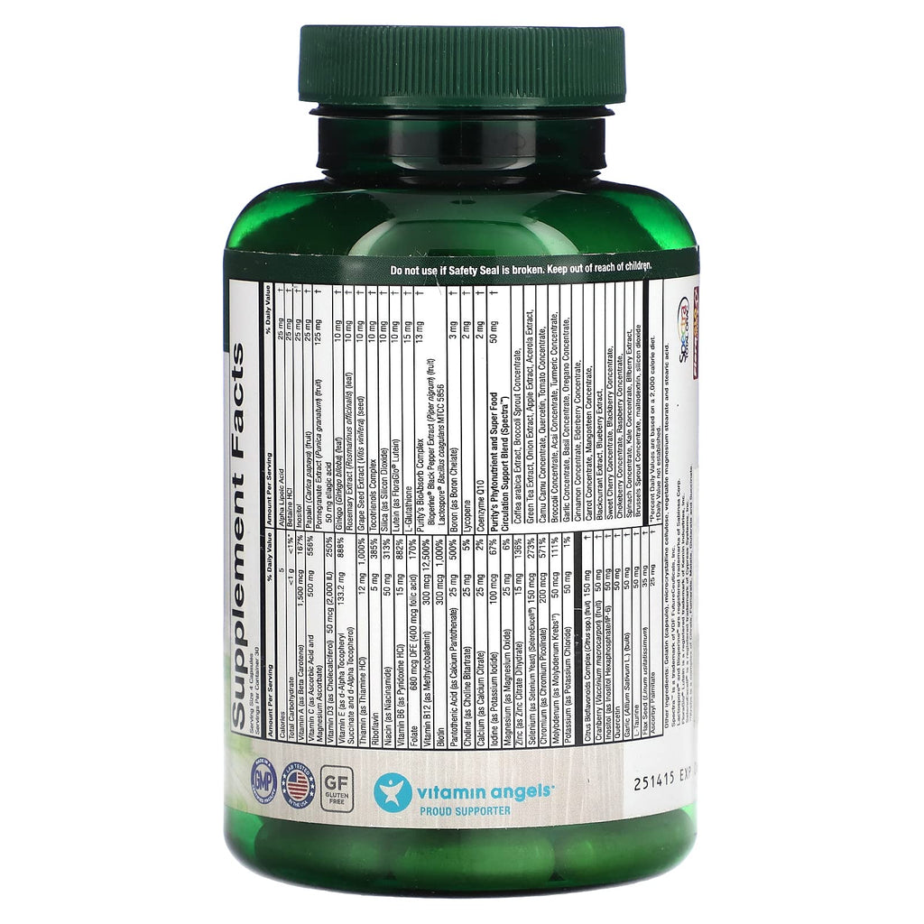 Purity Products Perfect Multi - Multivitamin Packed with Vitamins, Minerals and Phytonutrients - 60 Breakthrough Nutrients - Support for Healthy Immunity, Normal Energy Levels - 120 Capsules (1) Purity ProductsBuy Supplements Australia