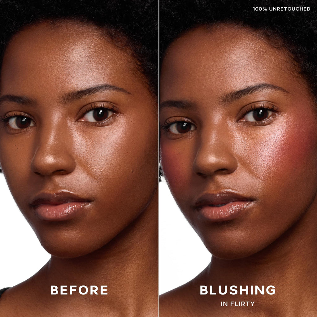 Saie Cheek Flush Duo - Dew Liquid Blush (.40 oz, Flirty), SuperSuede Baked Powder Blush (.01 oz, Amore) - Layerable, Skin-Nourishing Blushes for a Seamless Radiant Finish SaieBuy Supplements Australia